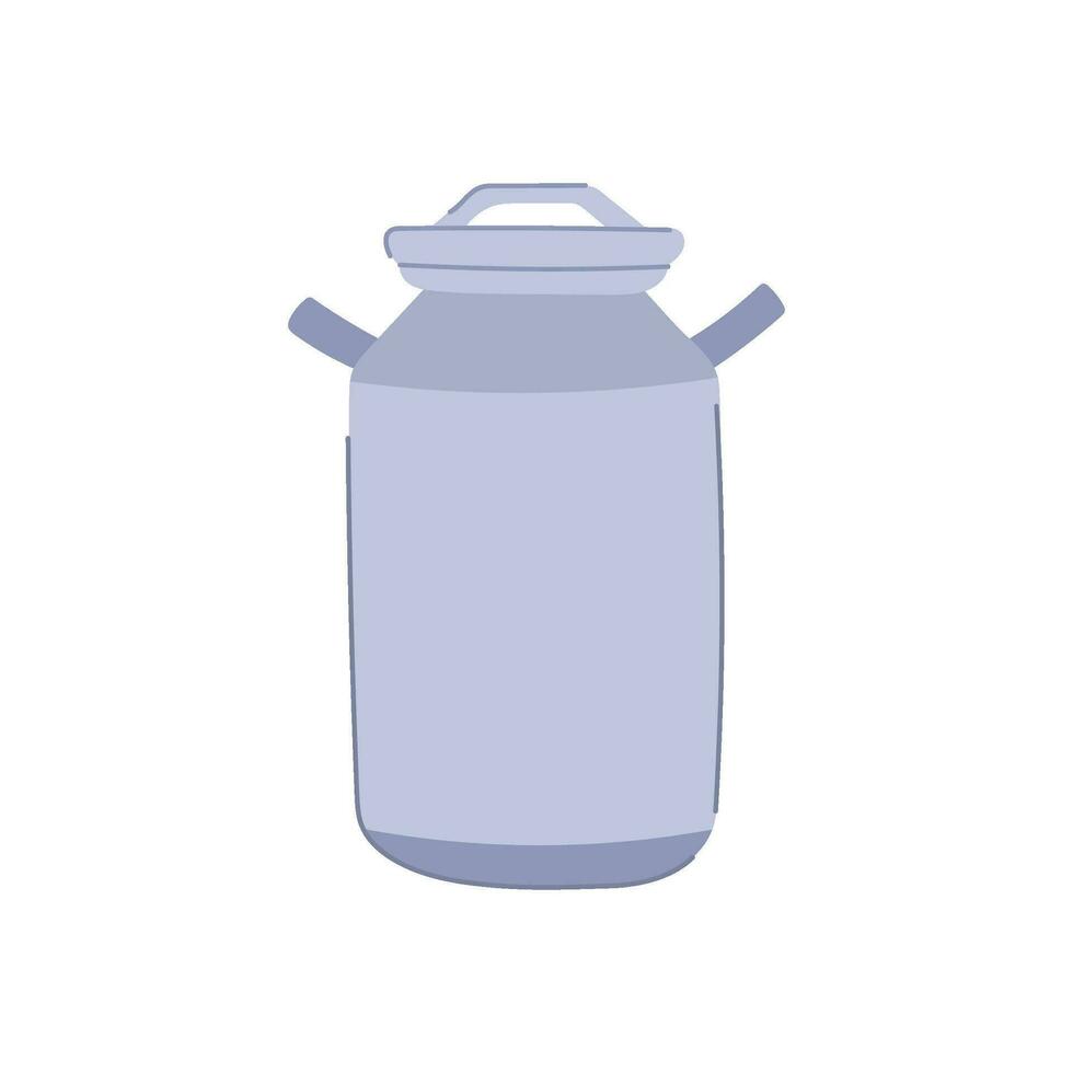 food metal milk can cartoon vector illustration