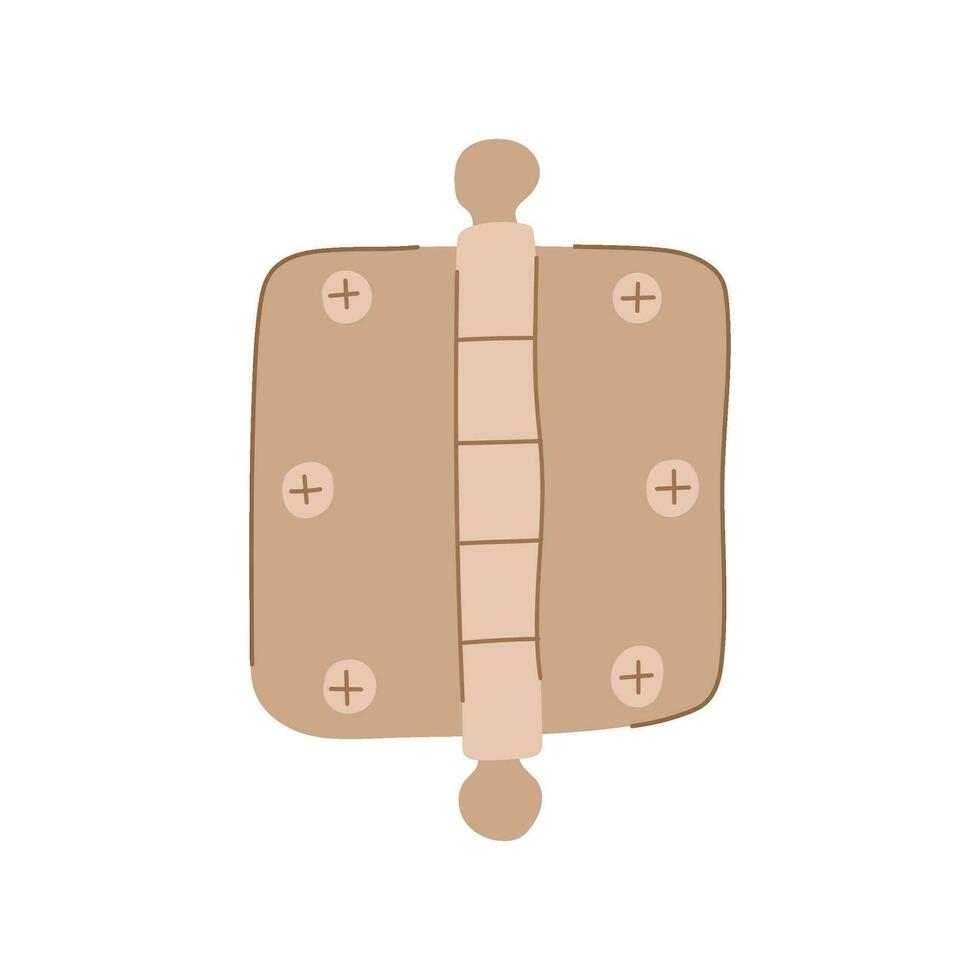 tool door hinge cartoon vector illustration