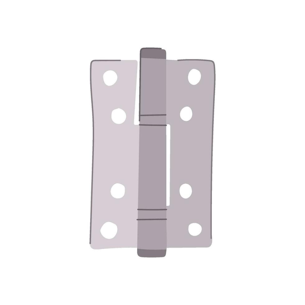 construction door hinge cartoon vector illustration