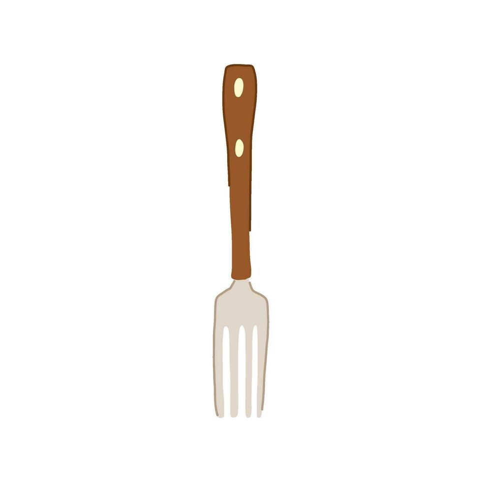 knife fork cartoon vector illustration