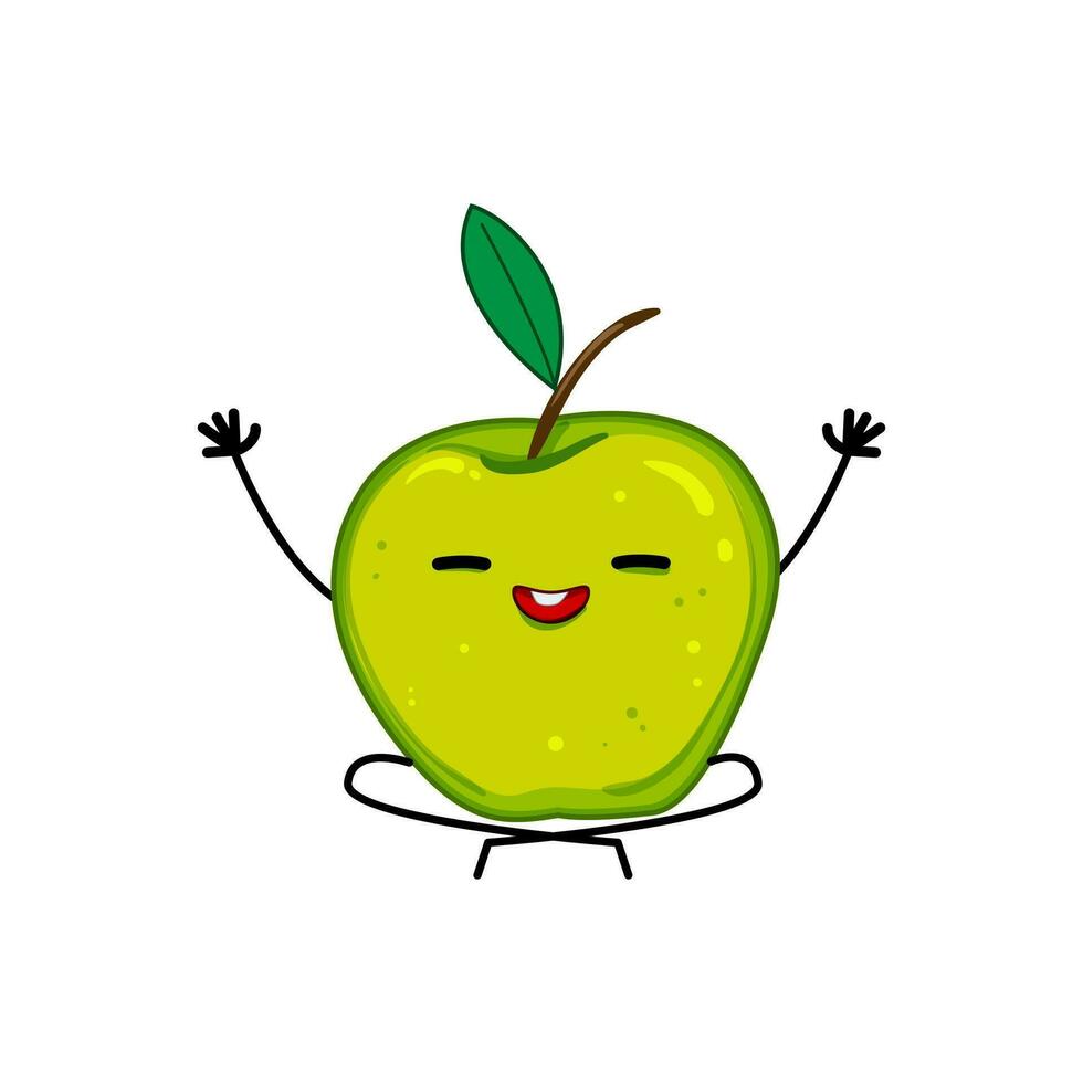 comida Fruta vegetal personaje dibujos animados vector ilustración