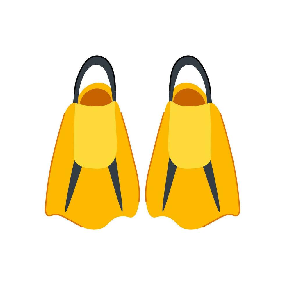 flippers flippers cartoon vector illustration