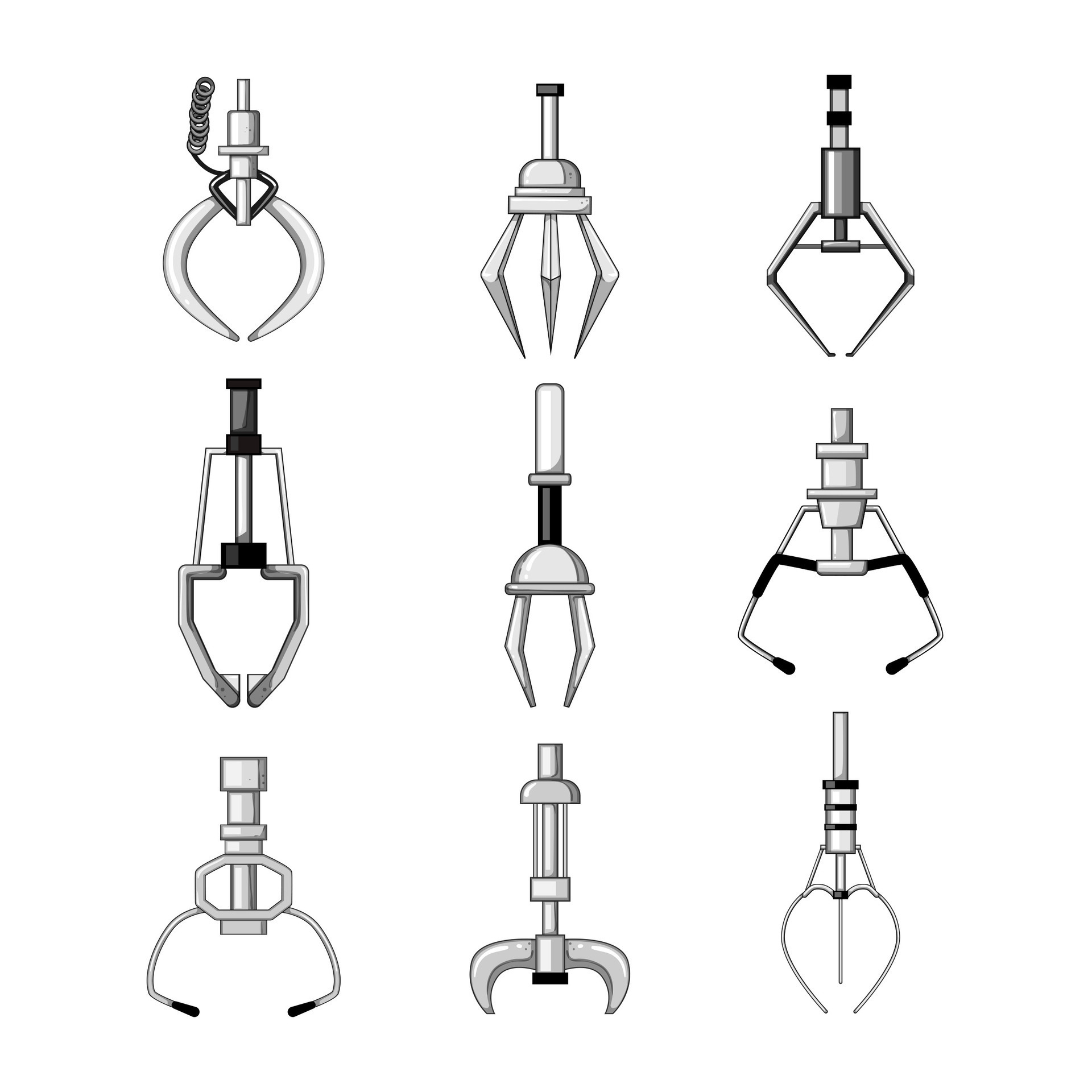 claw machine set cartoon vector illustration 35559460 Vector Art at