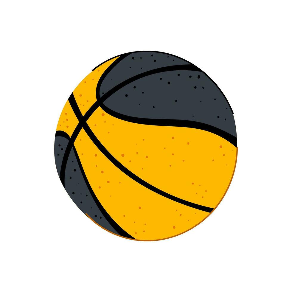 elemento baloncesto pelota dibujos animados vector ilustración