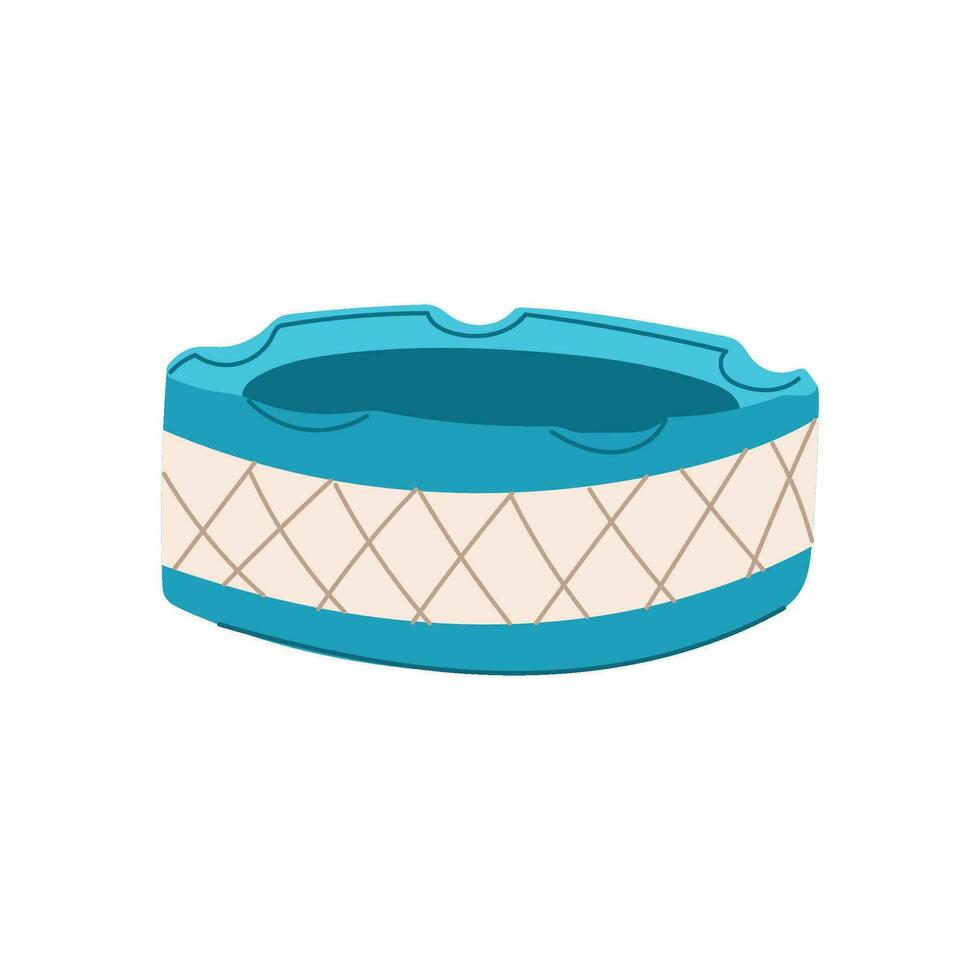 health ashtray cartoon vector illustration