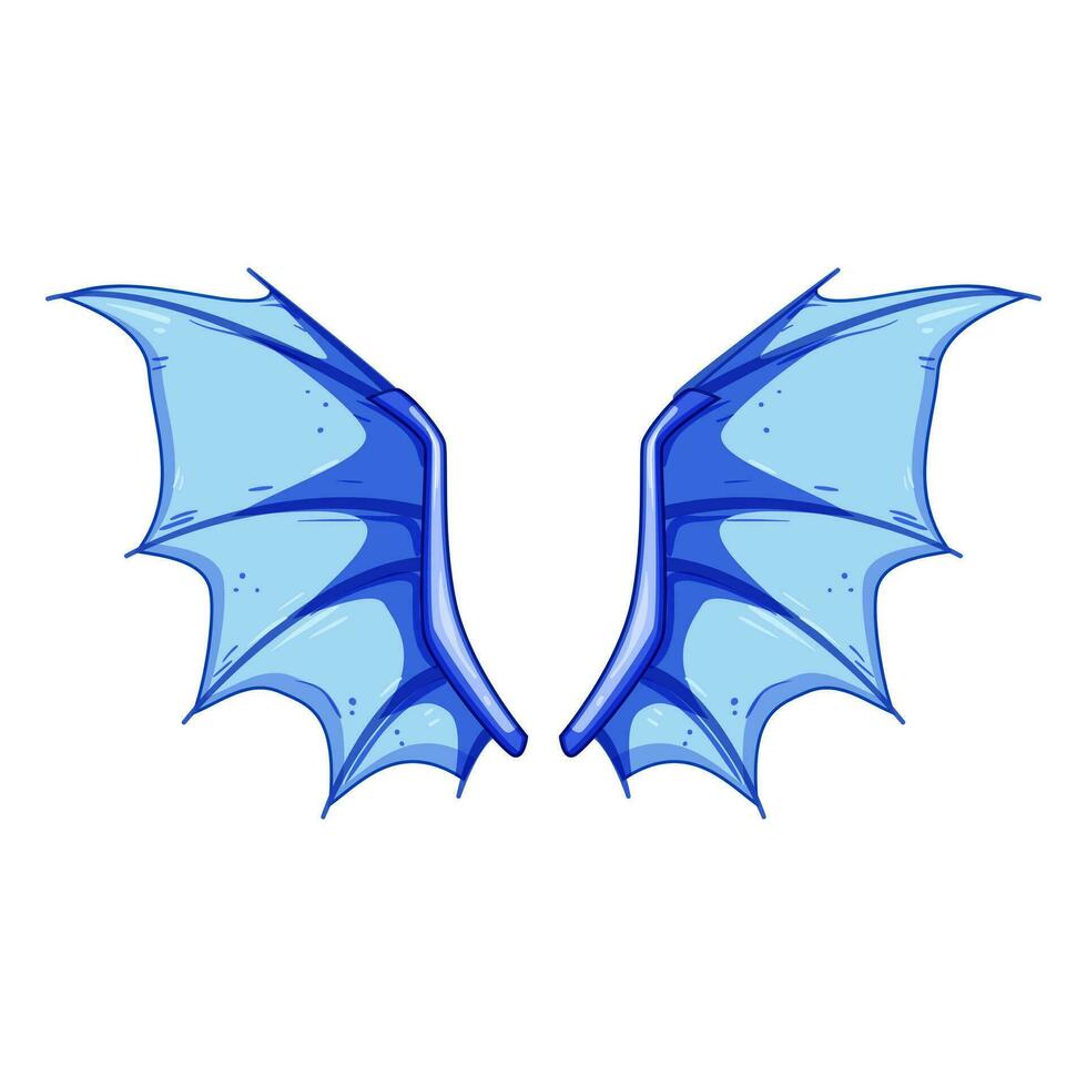 animal wings dragon cartoon vector illustration