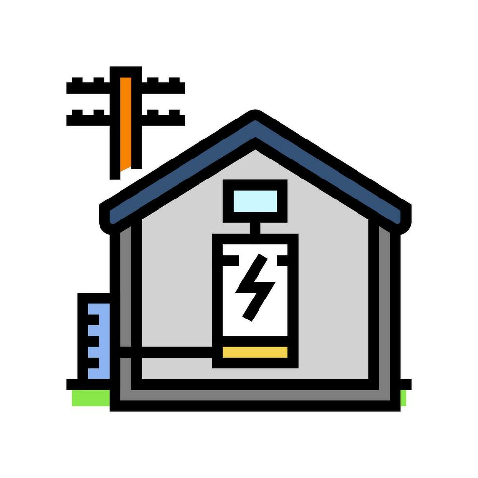 residential storage color icon vector illustration