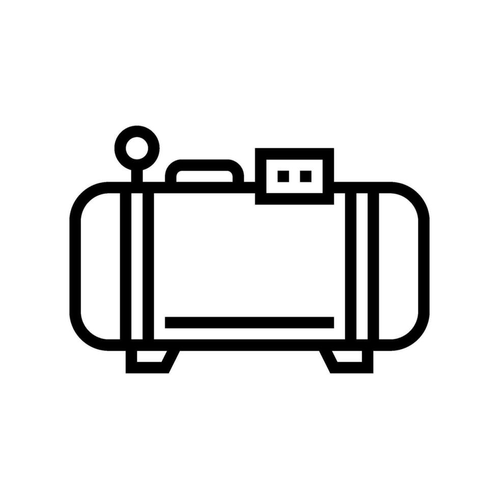 compressed air energy line icon vector illustration