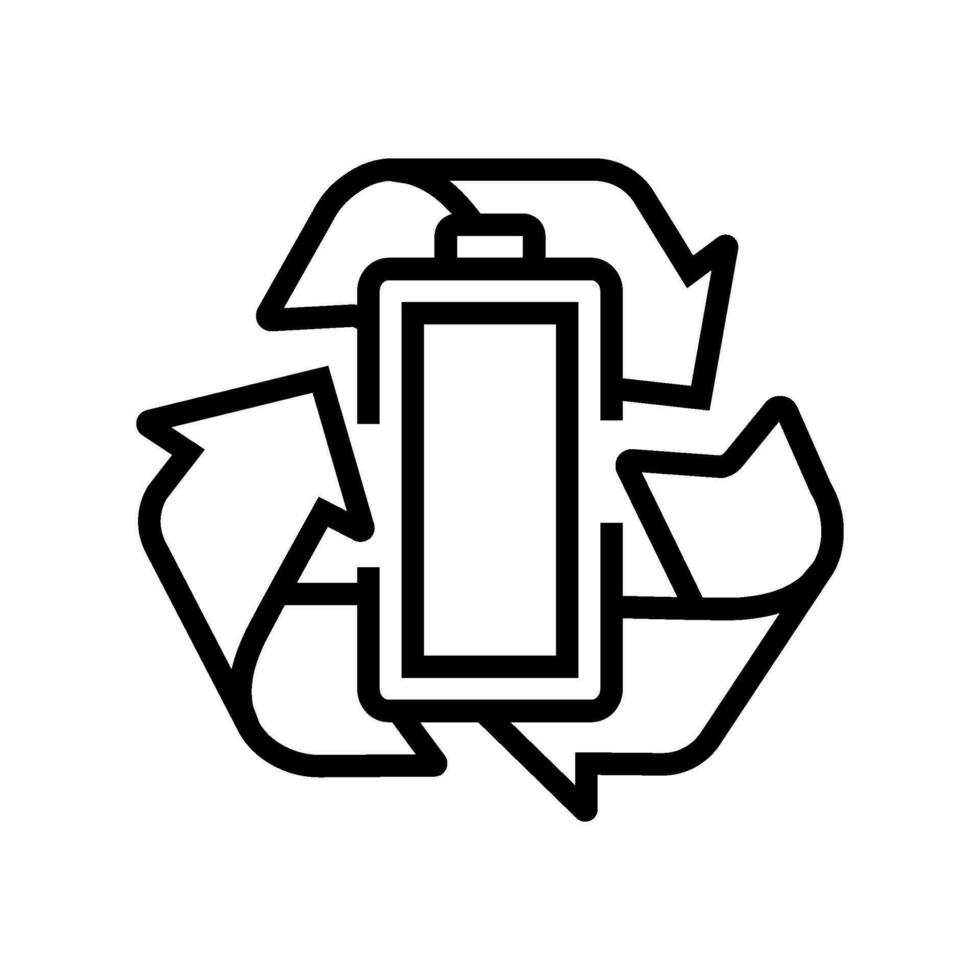 energy backup line icon vector illustration