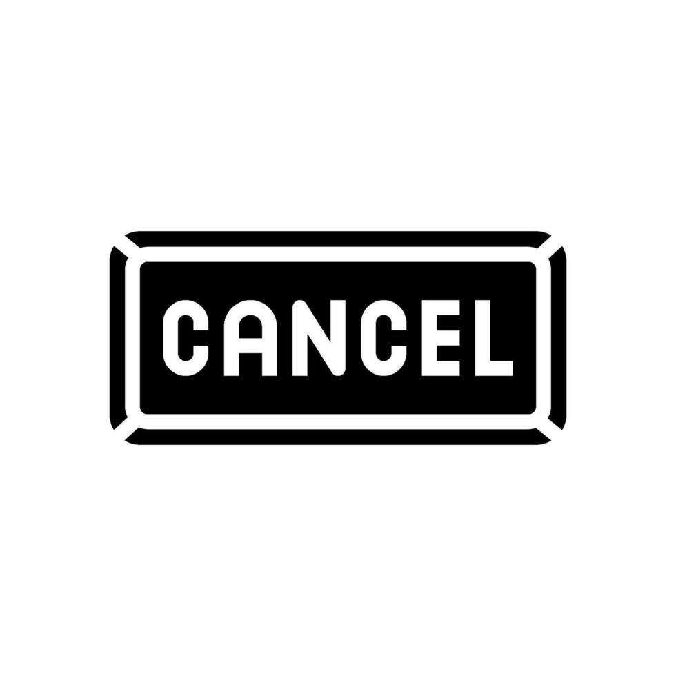 cancel close glyph icon vector illustration