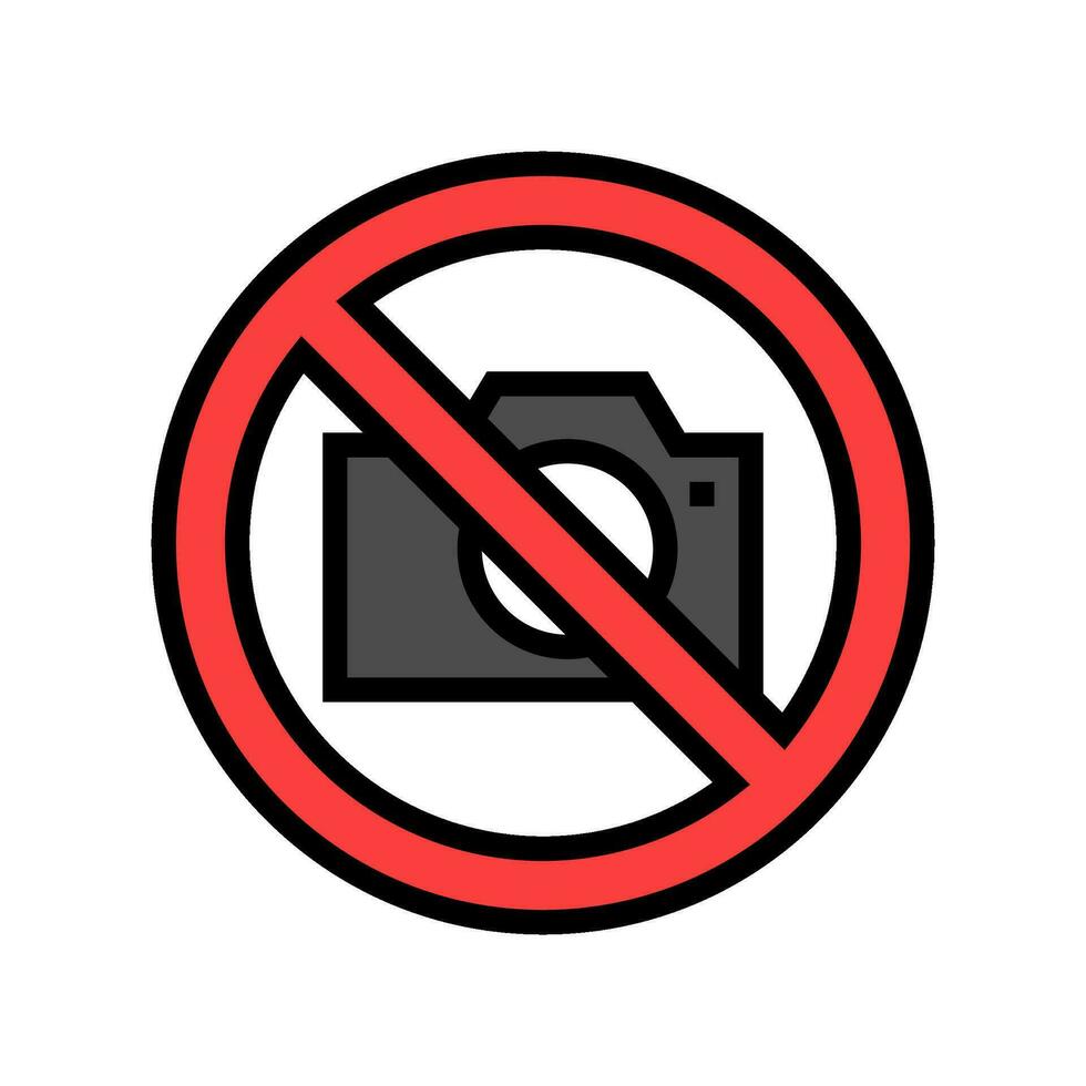 No fotos color icono vector ilustración