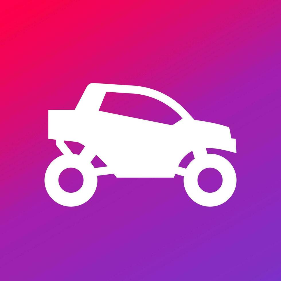 UTV icon, SxS, Side-by-side vehicle vector
