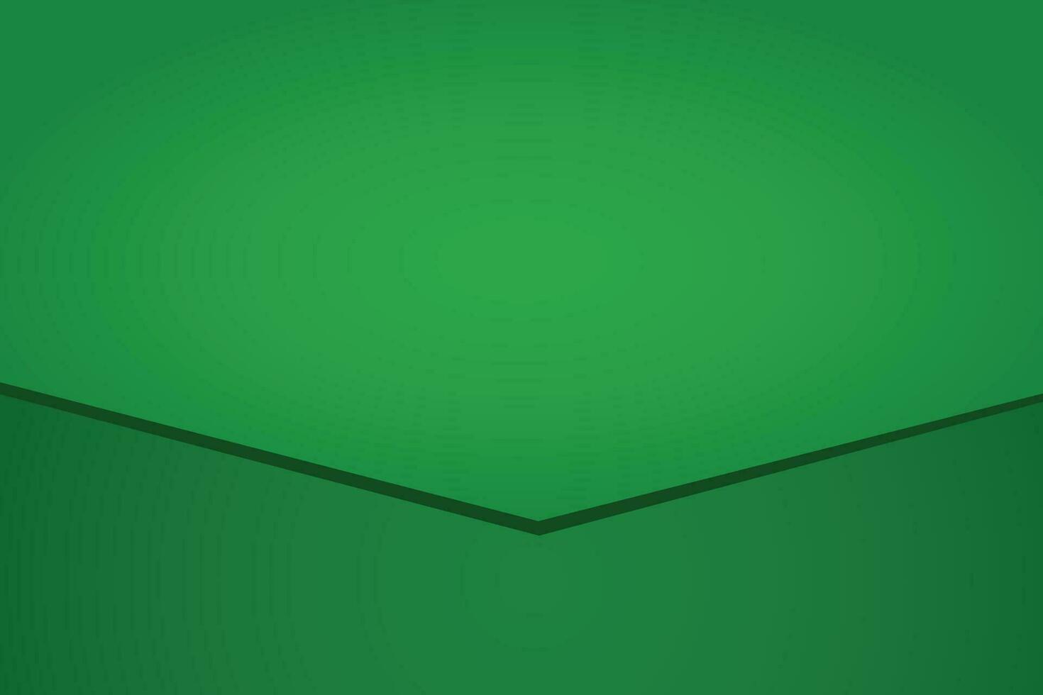 Blank green background vector for a presentation. Abstract green gradient background with space for design