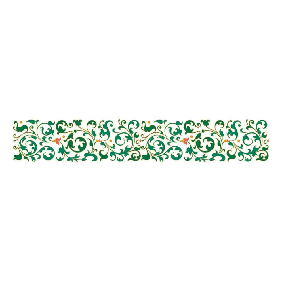 Retro chapter dividers swirl floral ornament bookmarks sketch set vector