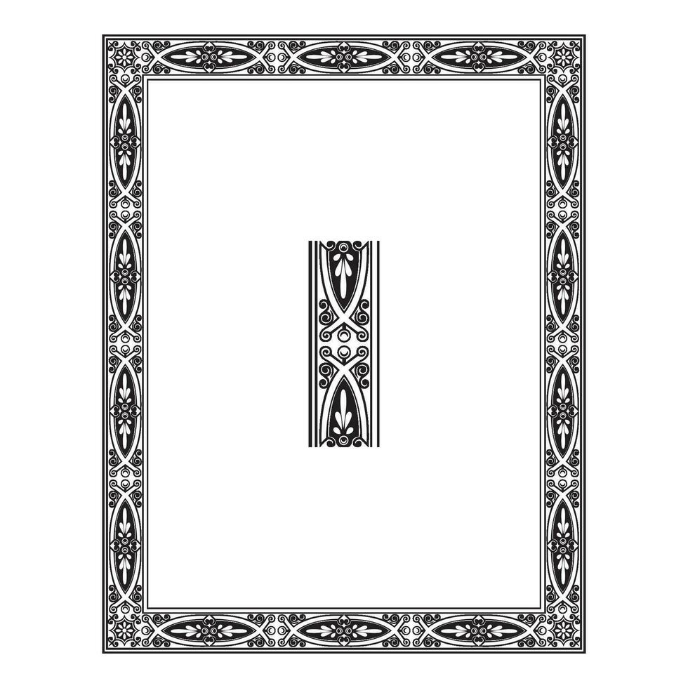 Clásico tradicional realista negro y color crestas cintas marcos conjunto en blanco antecedentes aislado vector ilustración