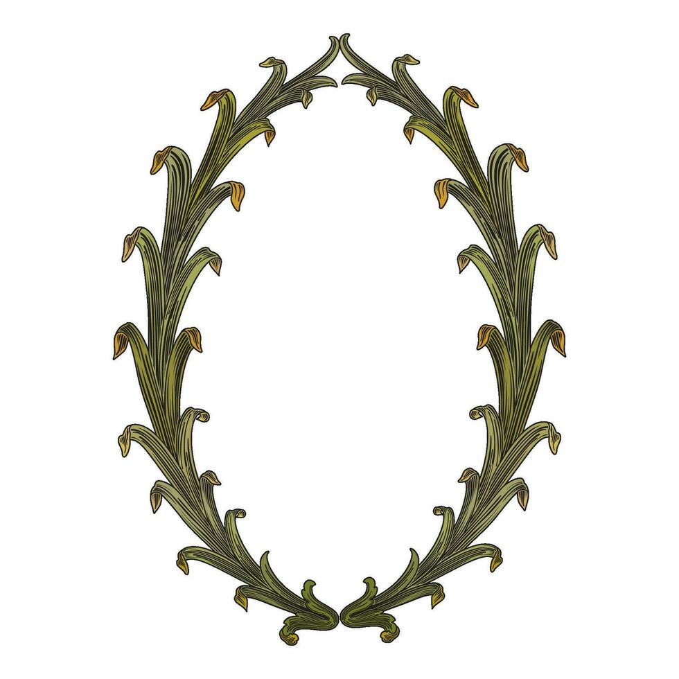 Sketch hand drawn traditional winning laurel branch wreaths set isolated vector illustration