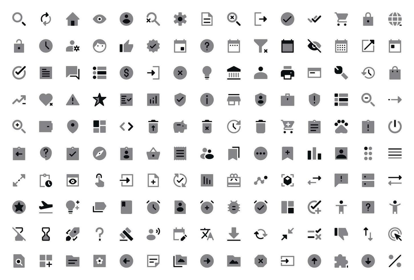 User Interface User Essential icon set vector