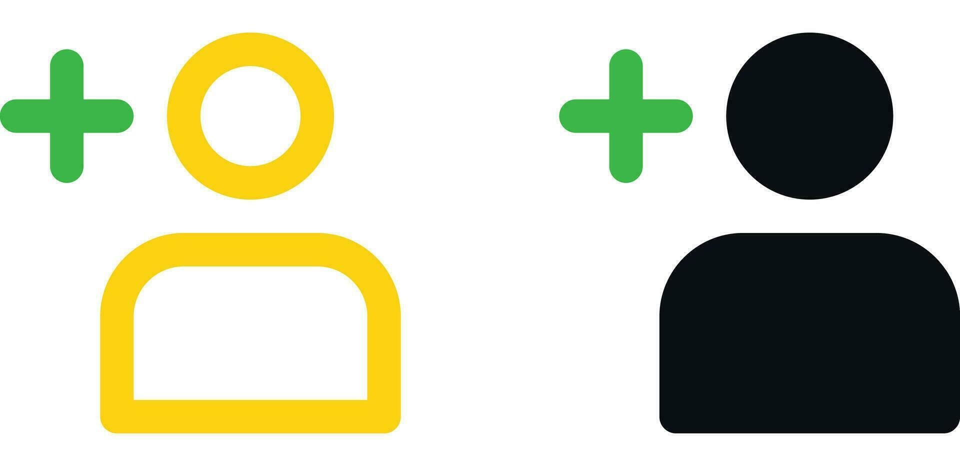 follow user on social media icon set vector