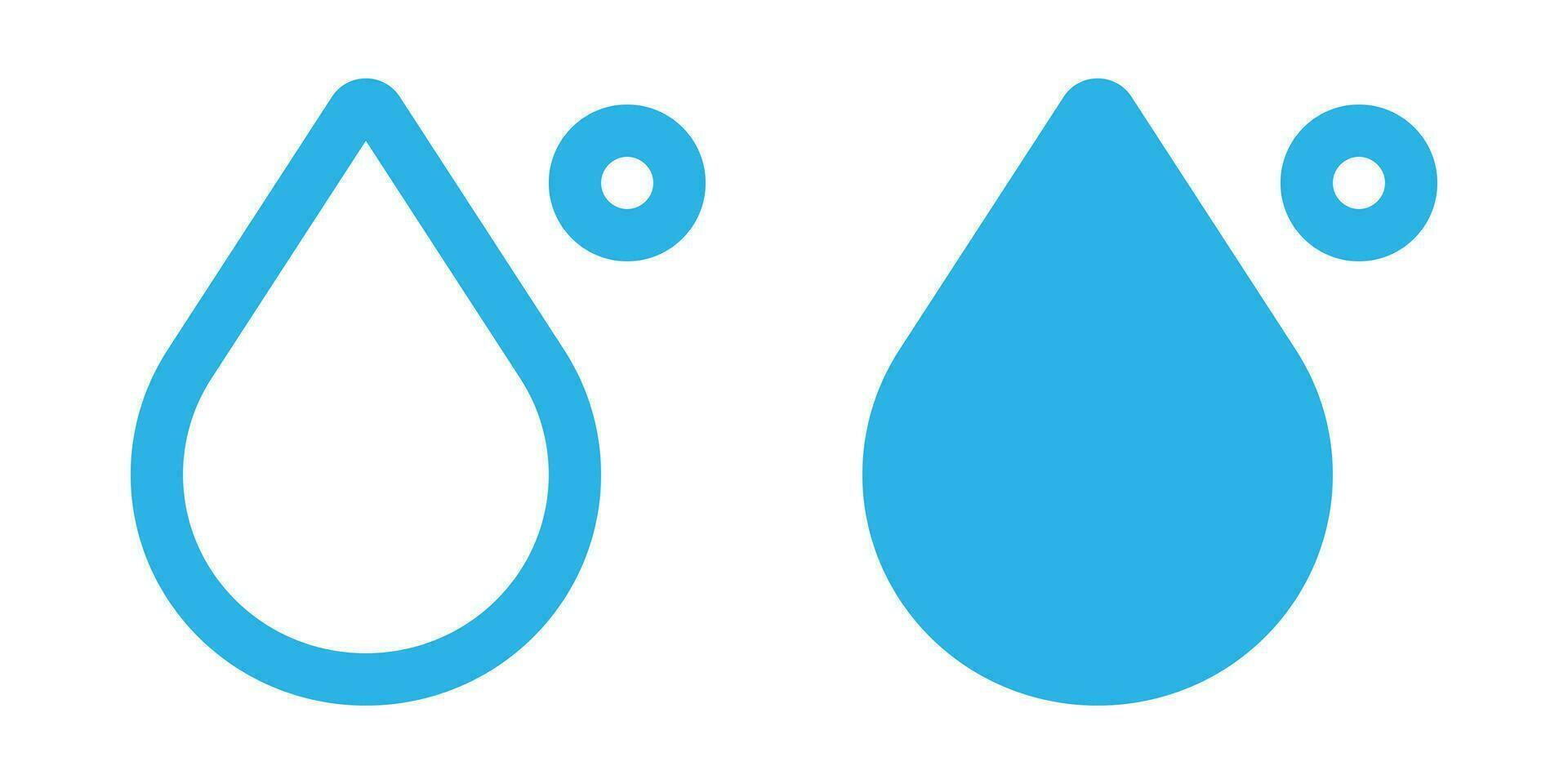 Water Droplet icon set vector