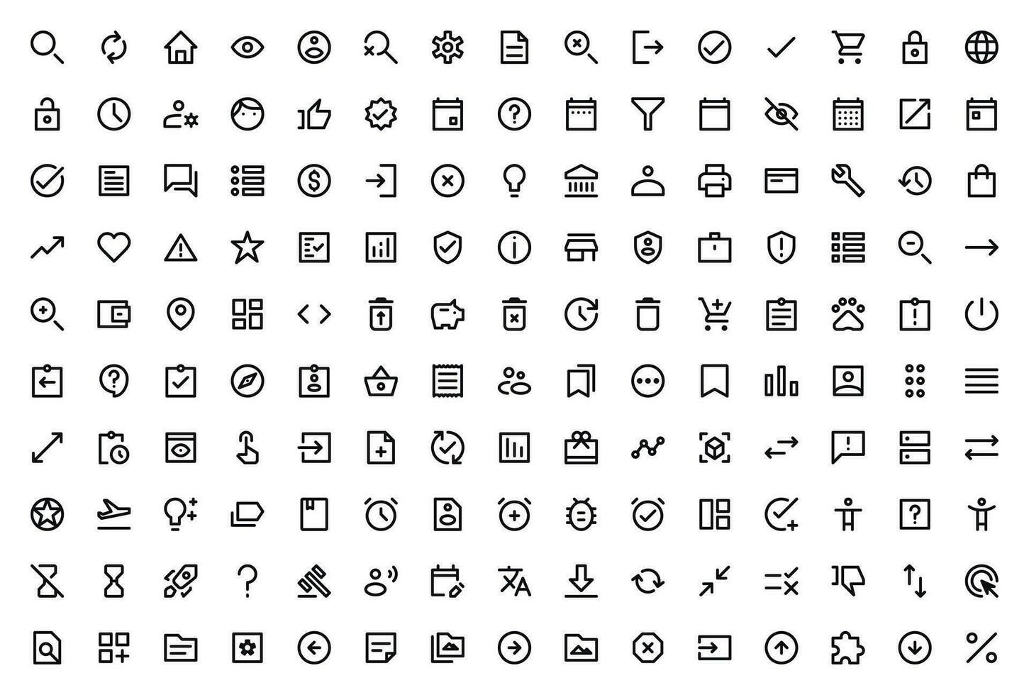User Interface User Essential icon set vector