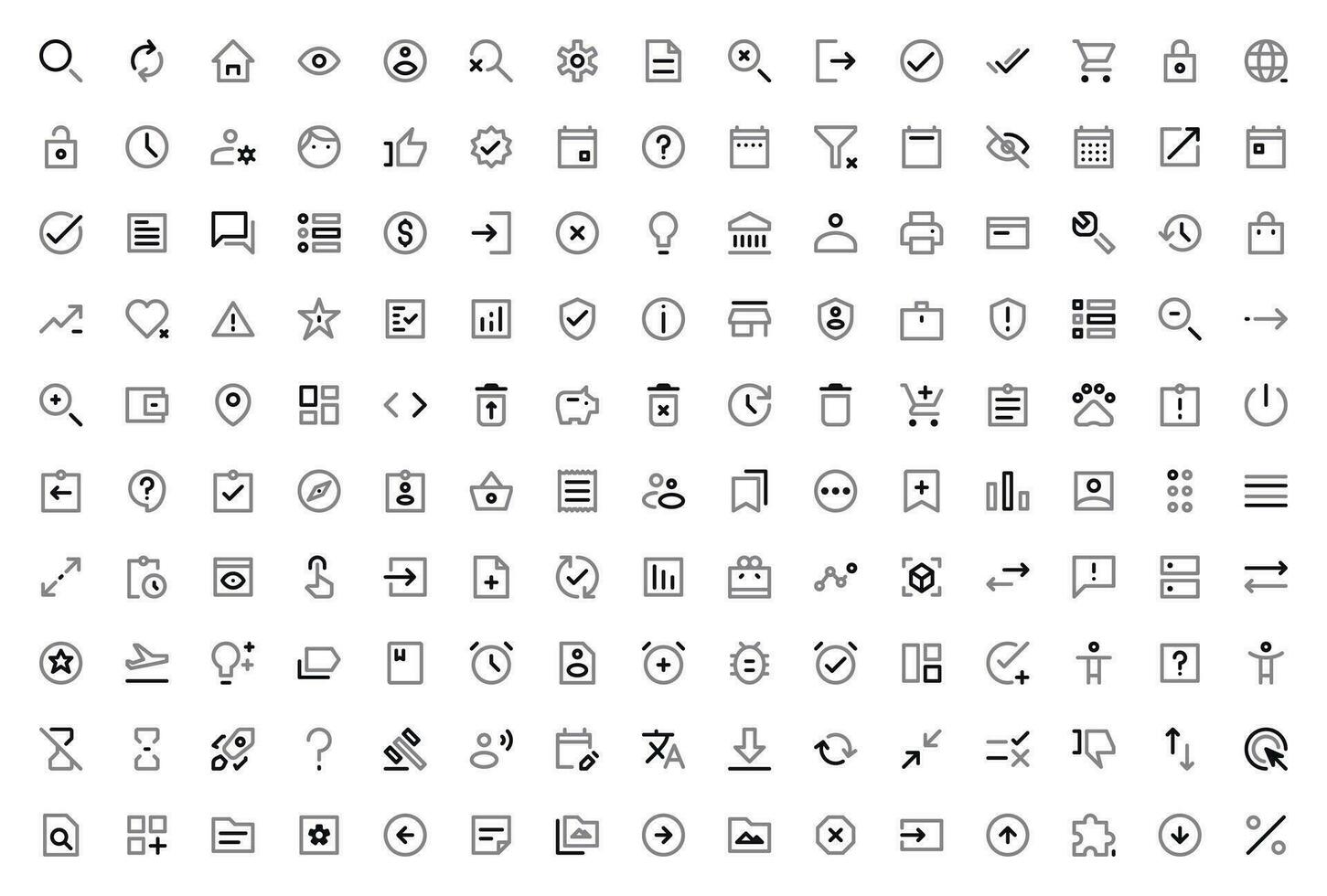 User Interface User Essential icon set vector