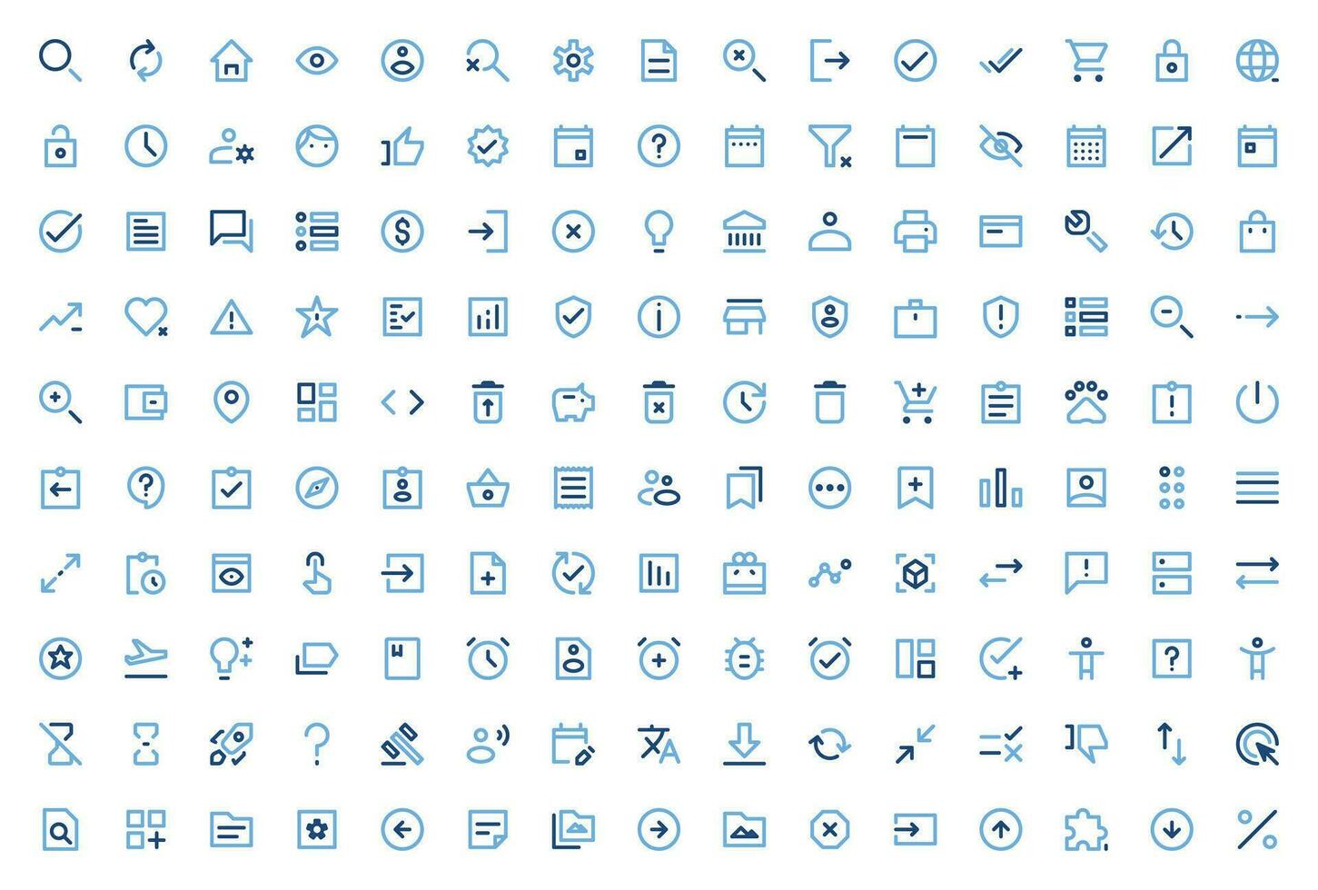 User Interface User Essential icon set vector