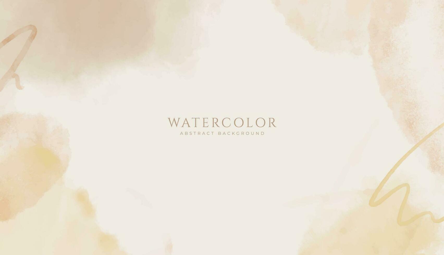 Abstract horizontal watercolor background. Neutral light colored empty space background illustration vector