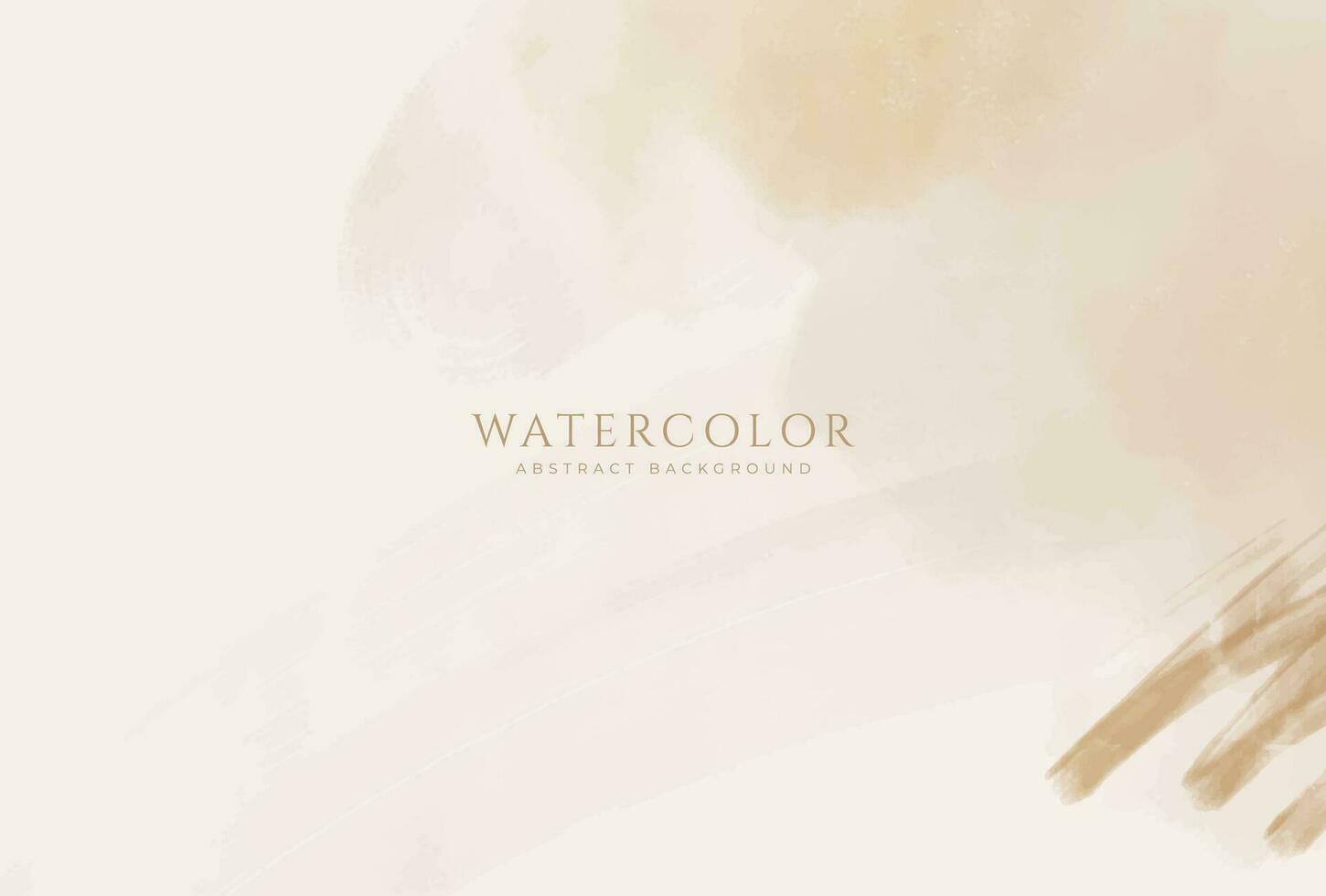 Abstract horizontal watercolor background. Neutral light colored empty space background illustration vector