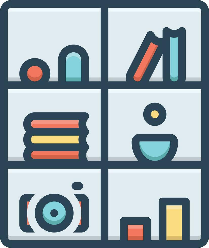 Color icon for sections vector