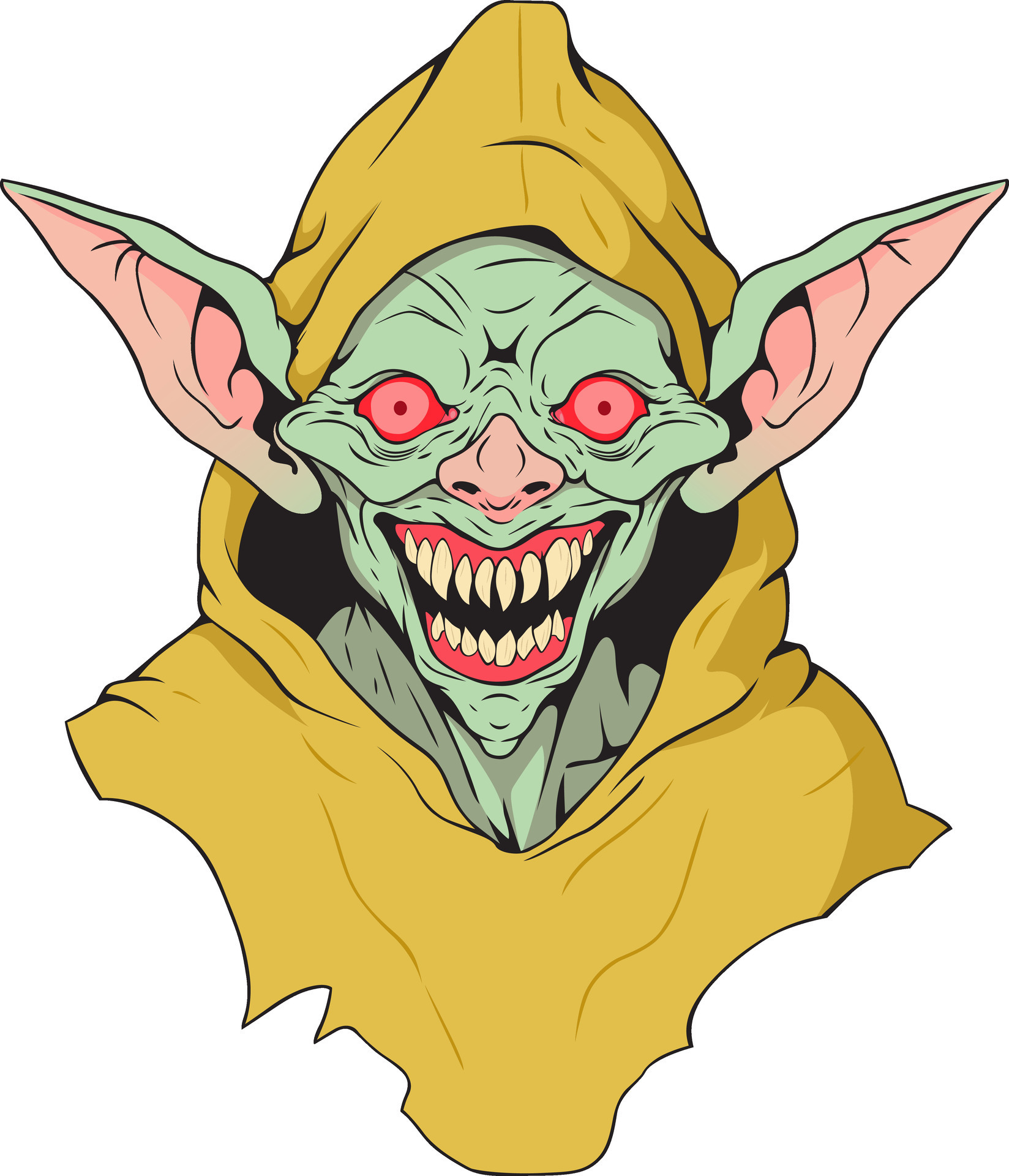 evil-green-goblin-wearing-a-cloak-35560944-vector-art-at-vecteezy
