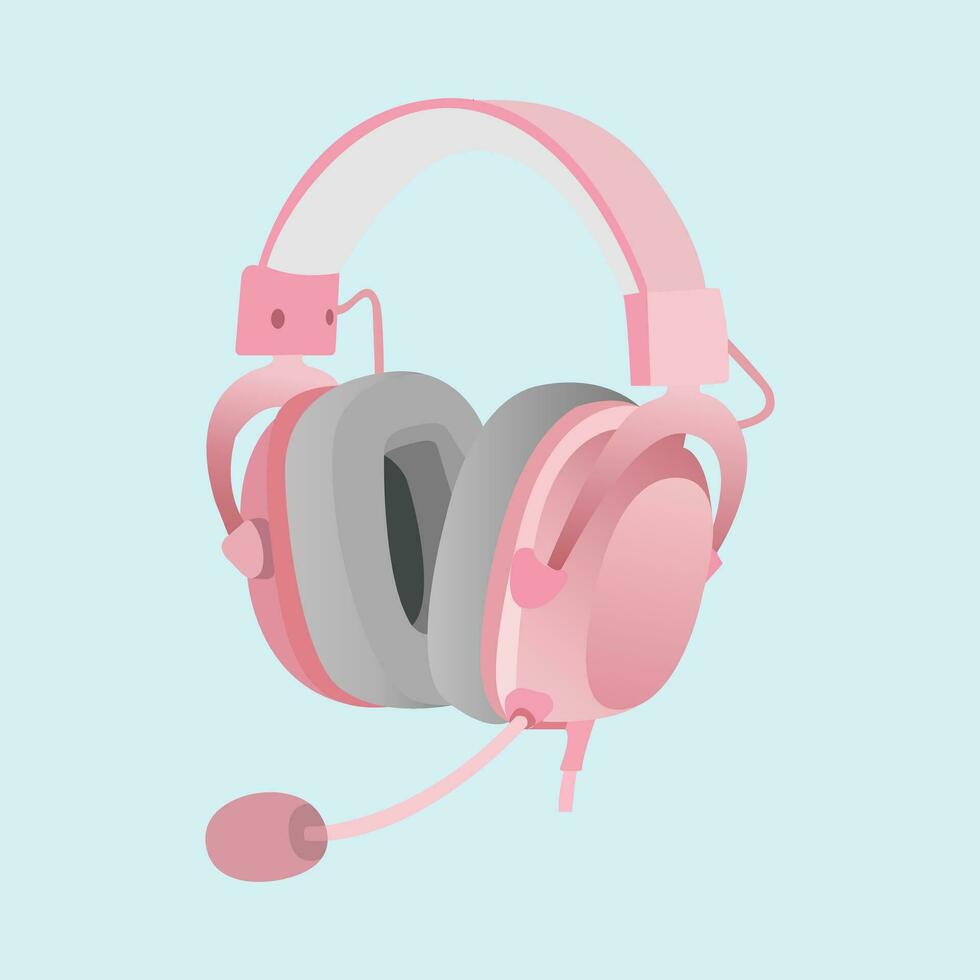 auricular y tecnología para escuchando a música auriculares icono, auricular diseño vector ilustración.