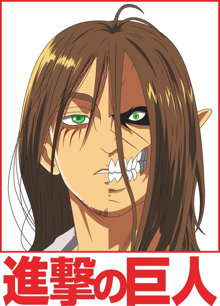 Print attack of titan 35561814 vector art at vecteezy