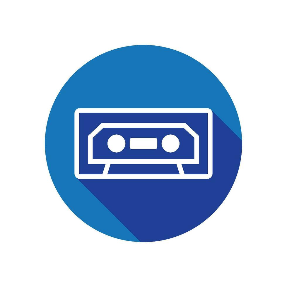 tape cassette icon vector