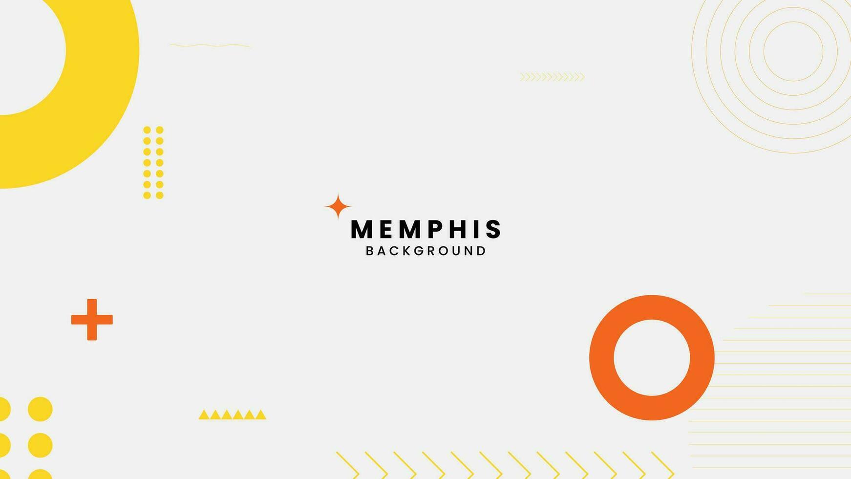 vector abstract geometric background with memphis elements retro style