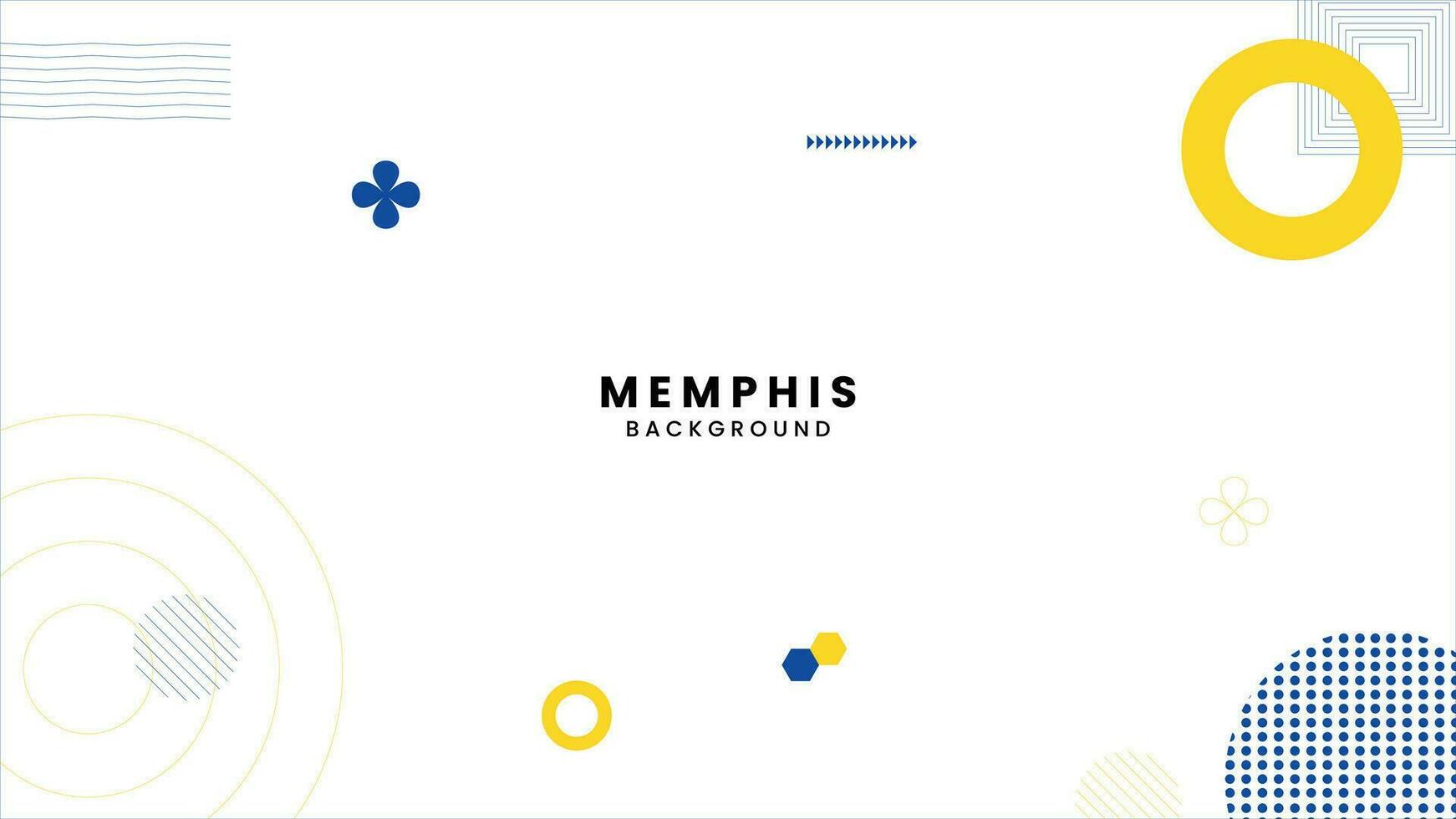 vector abstract geometric background with memphis elements retro style