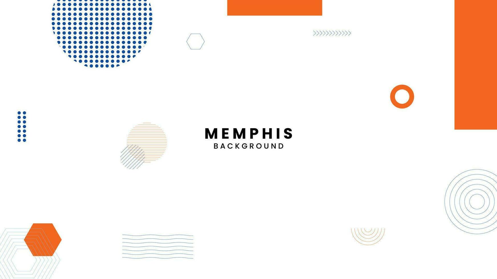 vector abstract geometric background with memphis elements retro style