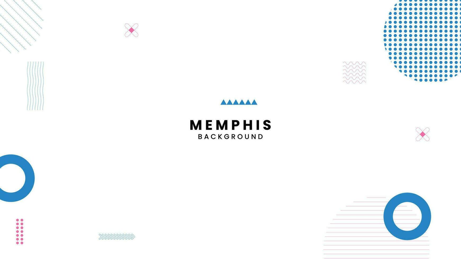vector abstract geometric background with memphis elements retro style