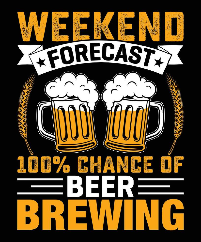 Craft Beer T Shirt Design vector