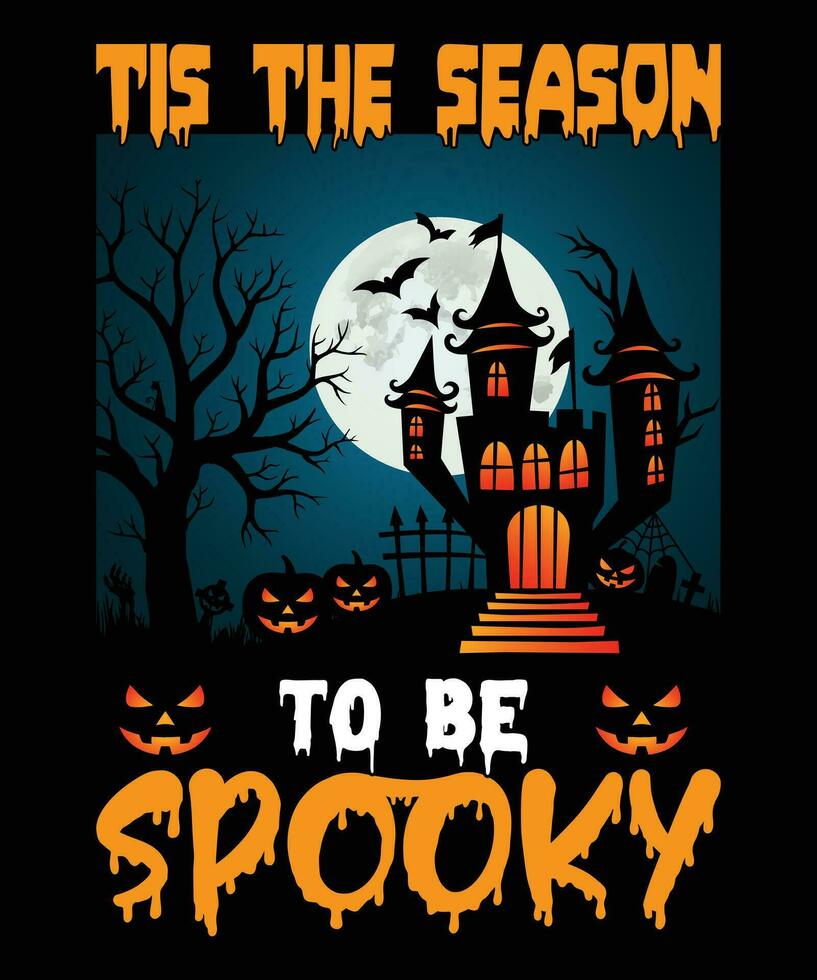 diseño de camiseta de halloween vector