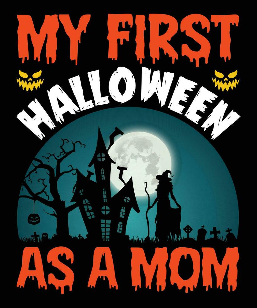 Halloween T Shirt Design vector