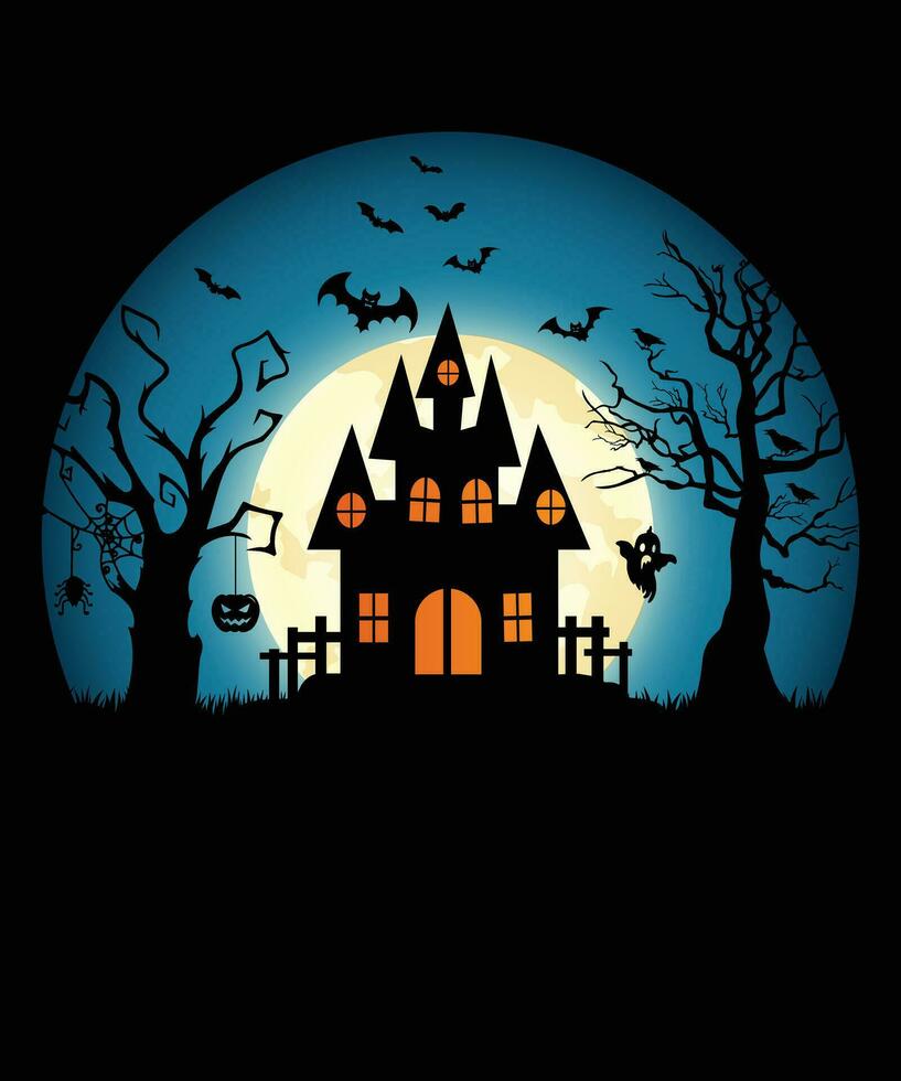 Halloween T Shirt Design vector