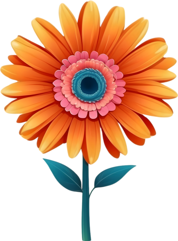 AI generated clipart  floral red png