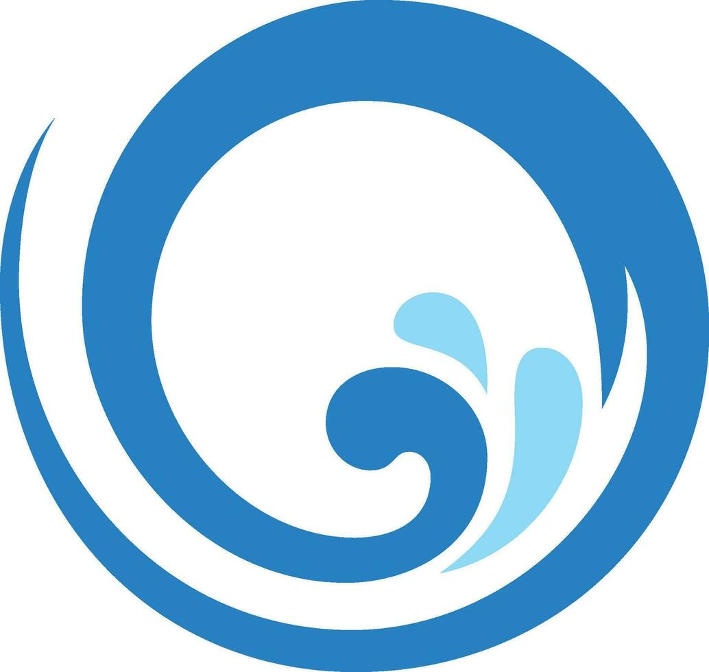 water wave ocean splash icon vector