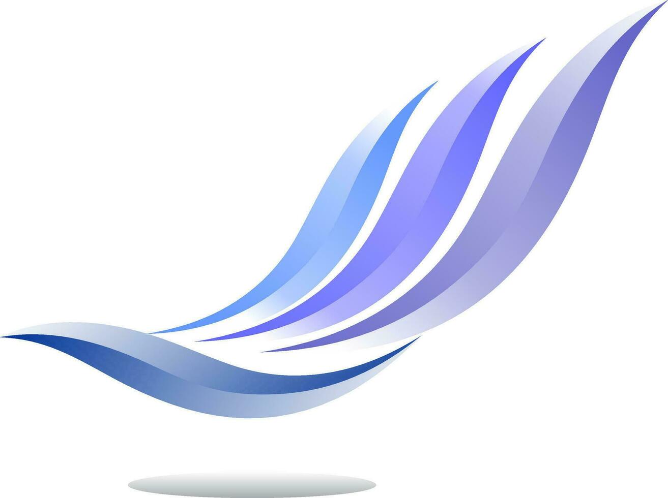 águila ala sencillo icónico logo vector