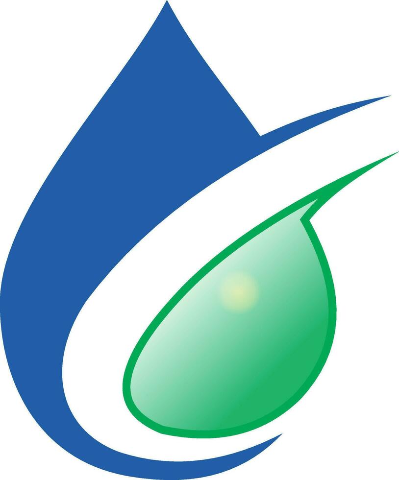 water drop ecology vector