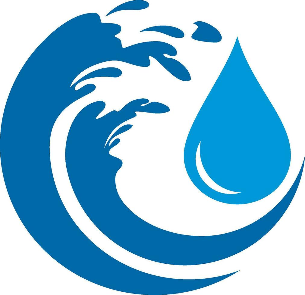 water wave beach icon vector