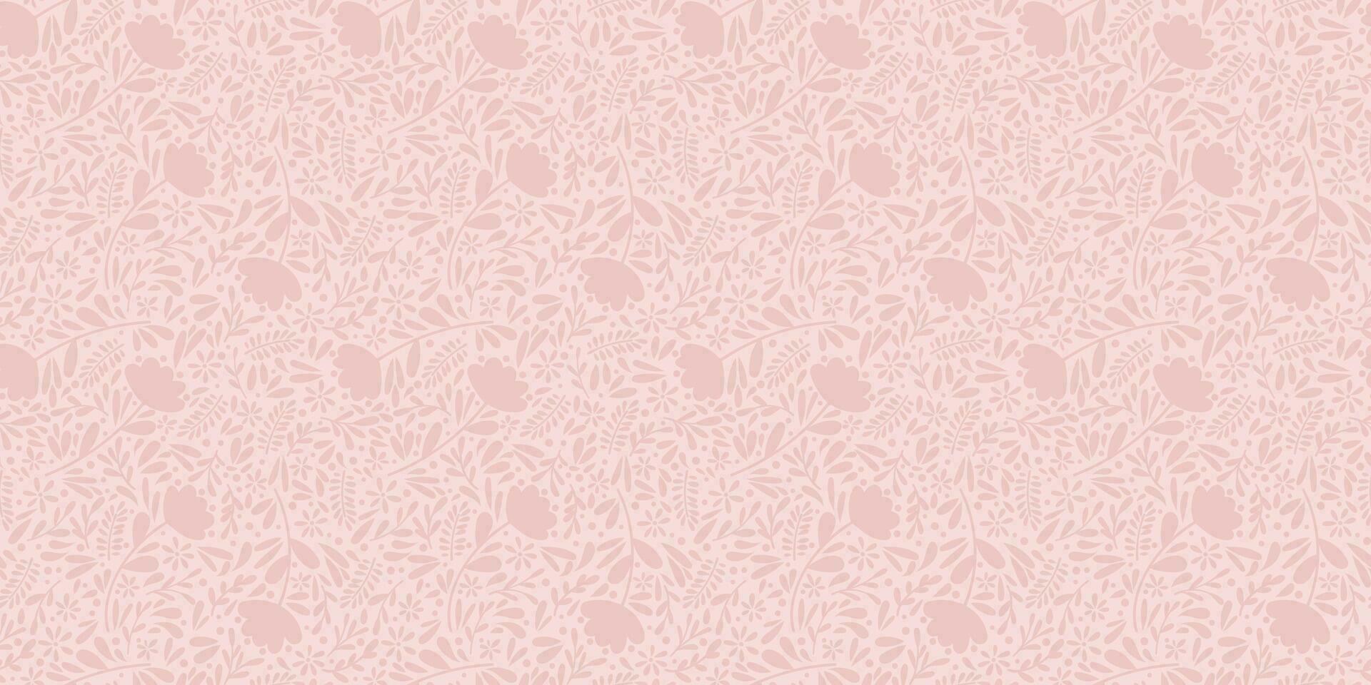Pastel pink flower texture, vector repeat pattern background, small scale detailed monochromatic wallpaper for spring