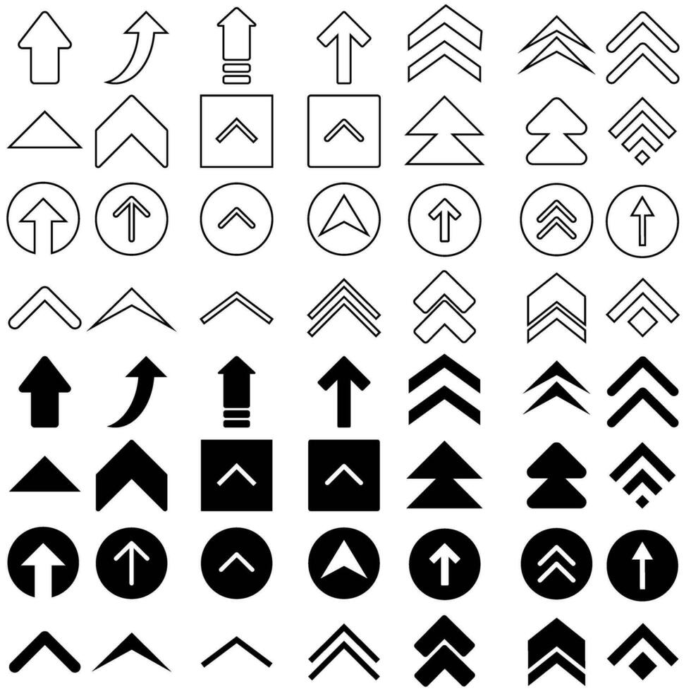 Swipe up, set of buttons for social media. Black arrows, buttons and web icons for advertising and marketing in social media application. Scroll. vector