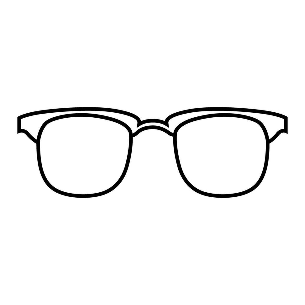 lentes icono vector. Gafas de sol ilustración signo. ceguera símbolo o logo. vector