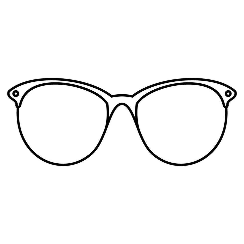 lentes icono vector. Gafas de sol ilustración signo. ceguera símbolo o logo. vector